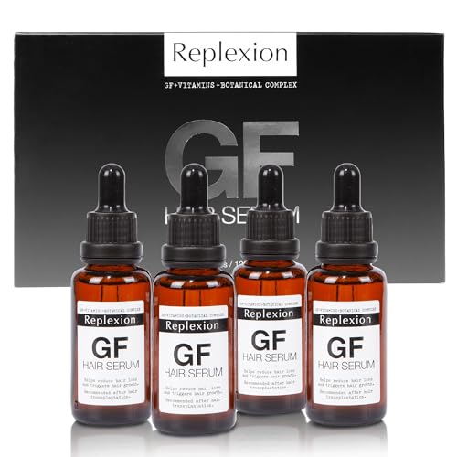 Replexion Hair Regrowth Serum- Maximum Strength DHT Blocker. Repairs & Stimulates New Follicle Grow Stronger, Thicker, Fuller, Longer, Healthy Scalp, Anti Hair Loss. For Men & Women (4 Pcs - 120 ML) - Image 3