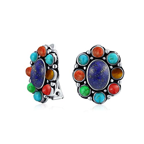 Oreilles non percées ? Sublimez vos lobes avec nos grandes boucles concho turquoise en argent