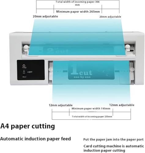 Carte de visite de 350g coupée sans effort via machine électrique réglable - 6