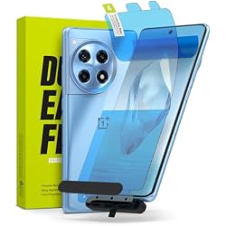 Ringke Dual Easy Film [4-Layer Protection] Compatible with OnePlus 12R Screen Protector, Self Healing Repair Coating Full Coverage Screen Protector with Installation Tool - 2 Pack