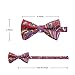 HISDERN Mens 3 Pack Bow Tie Paisley Plaid Dot Pre-Tie Bow Tie Classic Formal Bow Ties for Men Adjustable Bowtie Tuxedo Wedding