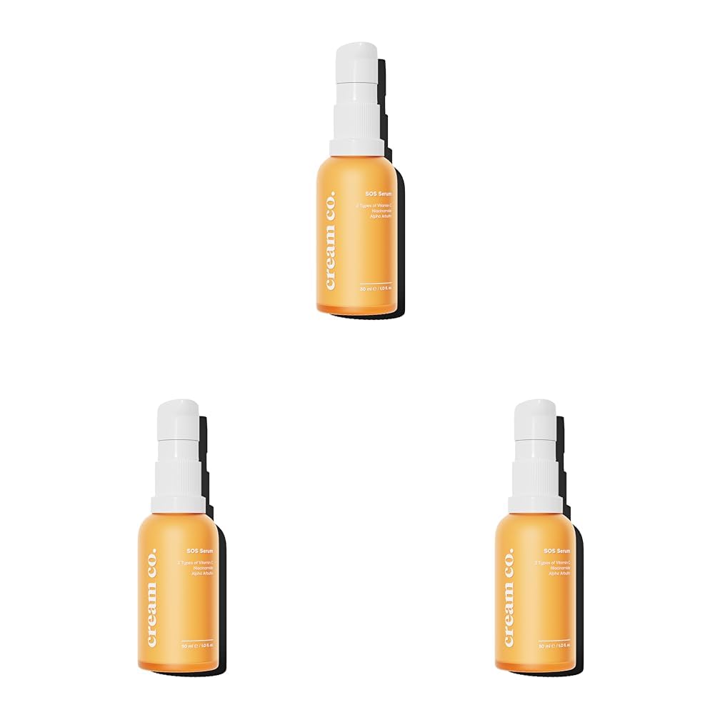 Cream Co. SOS Serum, Akne ve Leke Karşıtı, Bariyer Onarıcı Serum, 30 ml (3 paketi)