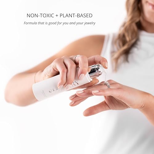 Jewelry Wash - Jewelry Cleaner Hand Wash Solution, Plant-Based Ring Cleaner Safe All Metals Stones, No Removing Jewelry, Made in The USA2