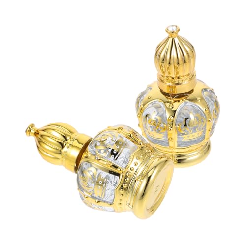 Homoyoyo Botella De Rodante De 2 Piezas - Botellas De Aceite Esencial De Lujo - Mini Botellas De Fragancia Roll On Para y Viajes Prácticas y Elegantes Para Uso Diario