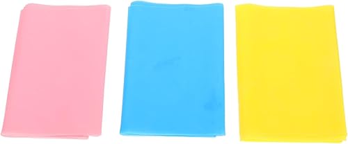 3pcs Elastic Exercise Bands for Working Out Stretch Resistance Bands for Legs and Arms Sturdy Solid Color for Yoga Pilates Dance and Muscle Training