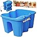 Produktbild alles-meine.de GmbH 5 Stück _ Geländer Blumenkästen -  BLAU  - inkl. Name - LANG - 38 cm - Blumentöpfe / Pflanzkübel / Pflanzschalen - Geländerkasten / Balkonkasten - Geländert..