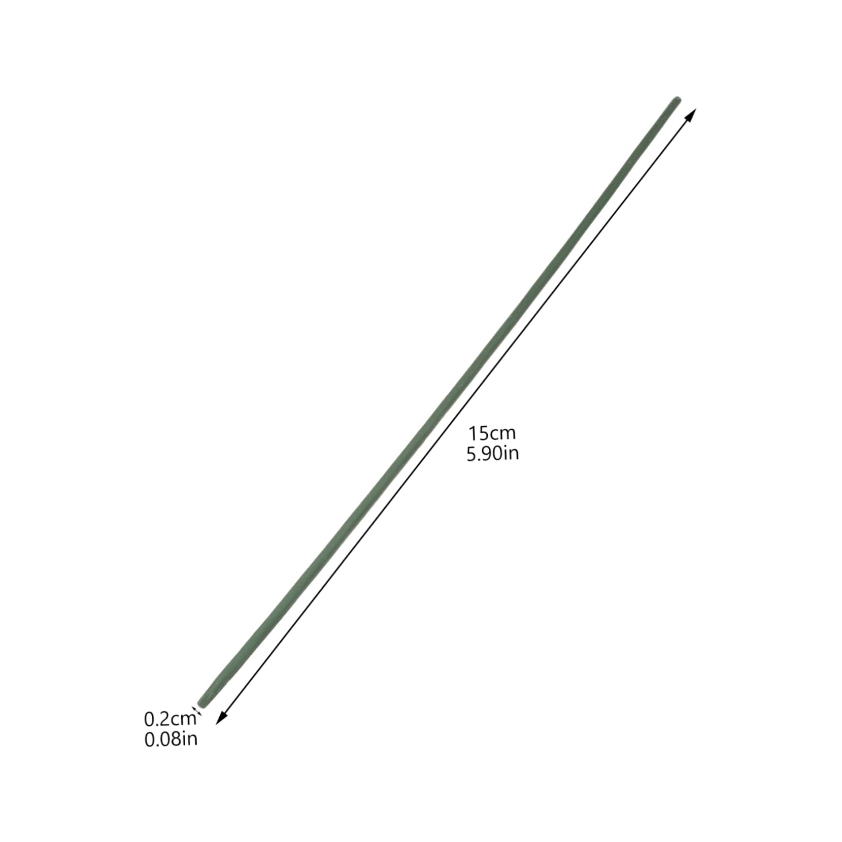 Angoily DIY Flower Stems Wire 100pcs Green Floral Stem Wires for Flower Arrangement Home Decor Wedding Decorations