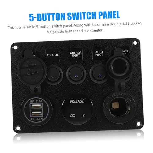 iplusmile 2 Peças painel de fusíveis de segurança jackbox balancim de alternância de ignição marítim