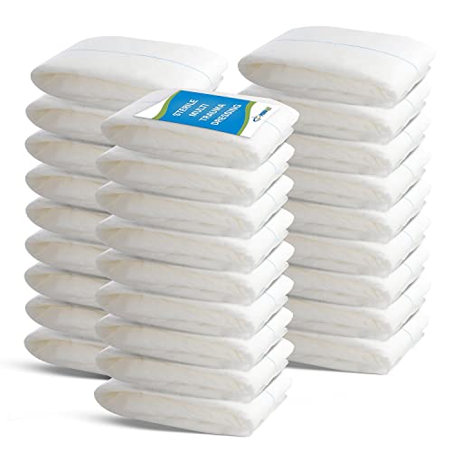 Primacare WT-7705-CS Pack of 25 First Aid Sterile Multi Trauma Gauze Pad Dressing for Stopping Heavy Bleeding in Large Open Wounds, Treating Lacerations and Piercing Injuries, 30