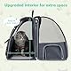 Opetdo 3 in 1 Transportrucksack mit Rollen Hund/Katze (< 15kg), Höhenverstellbar Faltbar,Eine Hervorragende Wahl für Stadt- und Wanderausflüge, Atmungsaktiv und Weich (Grau)