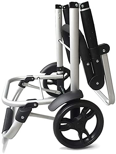 XQMY Ultraleichter Einkaufswagen/Tragbarer Faltbarer Trolley mit 2 Rädern, wasserdichter Einkaufstrolley aus Oxford… – Bild 5