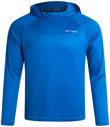 Spyder sweat à capuche pour homme avec protection UV UPF 50+ et manches longues