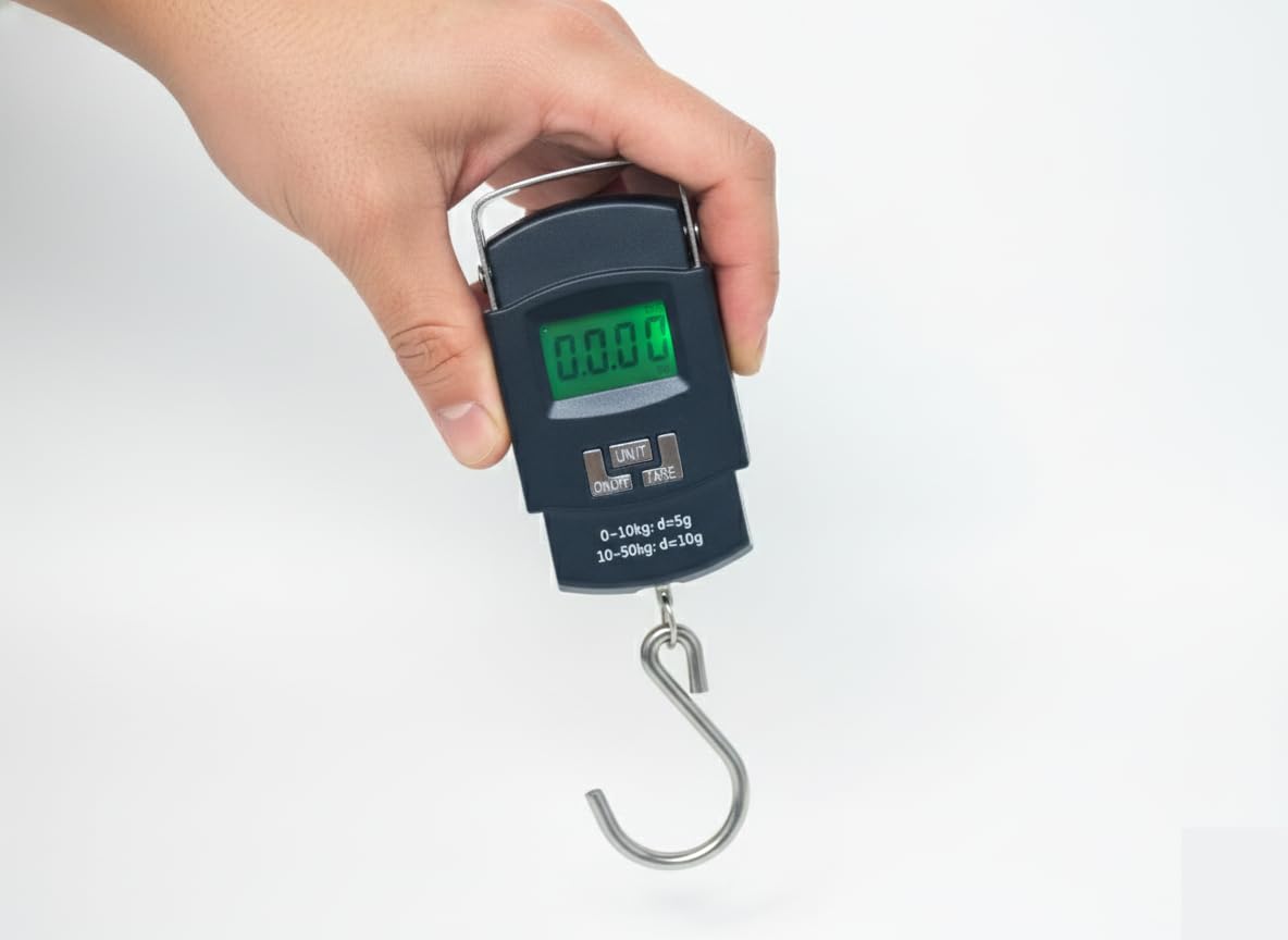 Aim Emporium Weight Machine for Luggage, Wait Machine, Luggage Wighing Scale, Digital Weighing Scale, Bag Weighing Scale for Luggage, Electronic Portable upto 50 kg Weight LED Screen Color Black.-picture-32