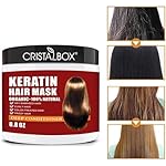 Keratin Hair Mask,Keratin Hair Treatment 250g Hair Mask for Dry Damaged Hair,Deep Conditioning Hair Treatment Mask Repair Treatment Damage Hair Root,Natural Deep Conditioner Hydrating Hair Care Gifts - Image 3