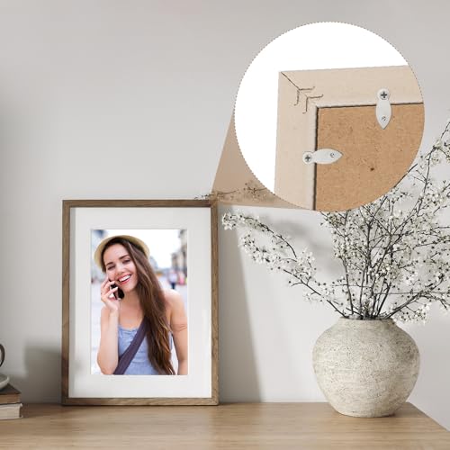 Image of uxcell 120pcs Picture Frame Backing Clips, 0.83 inch Photo Frame Turn Buttons Fasteners Hardware Corner Clip with 120pcs Screw for Hanging Pictures Craft Drawings, Melon-Seed Shaped Silver