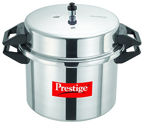 Image of Prestige Popular Aluminium Outer Lid Pressure Cooker, 20 litres, Silver, 20 Liter