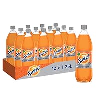 Sunkist Zero Sugar Soft Drink, 12 x 1.25L