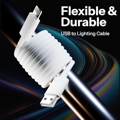 Image of USB to Lightning-Cable [MFi Certified + 6 Month Warranty] Superfast Charger Cable Compatible with iPhone 14 /13 /12 /11 /X /XS /XR /8 /Plus, iPad mini /Pro /Max