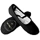 s.lemon Ballettschuhe Ballettschläppchen,Doppelschicht Leinwand Geteilte Sohle Ballett Schuh für Mädchen Kinder Damen Männer Schwarz (47 EU)