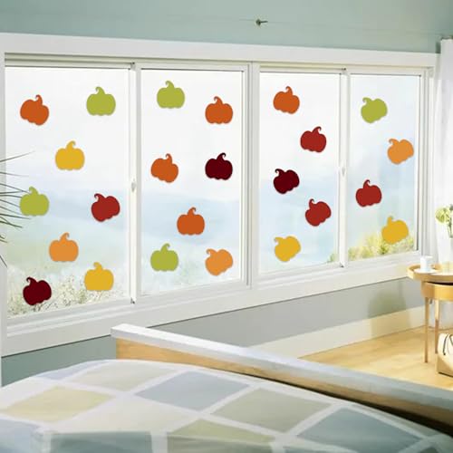 Wonmon 60 peças de recortes de abóbora para decoração de quadro de avisos, recortes de papel de abób
