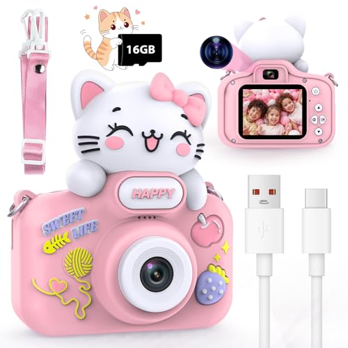 Kids Camera for 3-8 Year Old Girls Boys,1080P Digital Camera for Children,Dual...