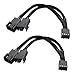 Cable Matters Pacco da 2 Cavo di Ventola Splitter 4 Pin 1 a 2 PWM – 4 Pollici