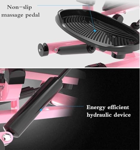 Image of Sunny Health and Fitness Adjustable Mini Stair Stepper with Twisting Action Pedals & LED Display - Low Noise Home Exercise Machine