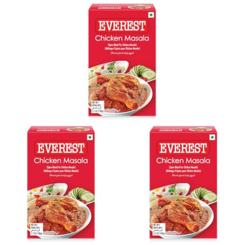 Image of Everest Chicken Masala - 100g | Aromatic Spice Blend for Chicken Curry, Gravy & Indian Cooking | Balanced Flavourful Chicken Masala Powder (Pack of 3)