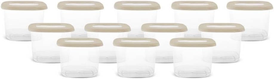 Forbs 12-Piece Storage Container, 500ml, Cream