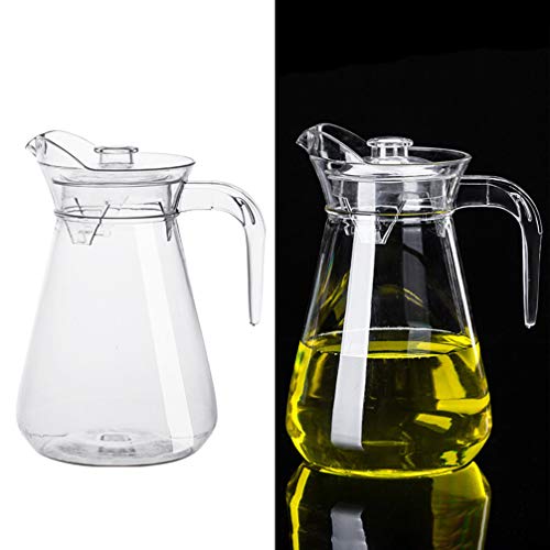 UPKOCH Jarra de cristal con tapa y boquilla para zumo casero, para bebidas heladas, vino, café, leche (1 L) - Imagen 8
