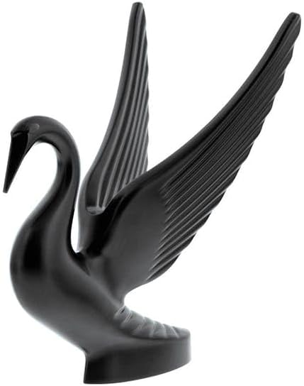 Generic Matte Black Swan Truck Hood Ornament