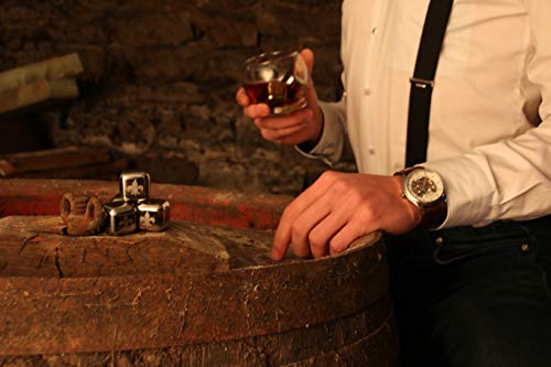 Royal Degree Whisky Set - Premium Edelstahl-Eiswürfel ALS Geschenk-Set oder Bar-Zubehör - Whisky, Wein und mehr kühlen… – Bild 6