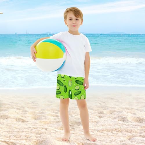 Short de bain garçon 4T Yuiboo imprimé concombre séchage rapide