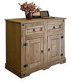 Sideboard aus Echtholz – Für dieses Möbelstück wird ausschließlich bestes mexikanisches Kiefernholz verwendet. Dies verleiht der Kommode eine hochwertige Qualität und ansprechende Optik.