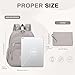 Small Backpack for Women, 2PCS Mini Backpack for Ladies Bookbag Purse for Women with Mini Wallet and Luggage Strap, Gray