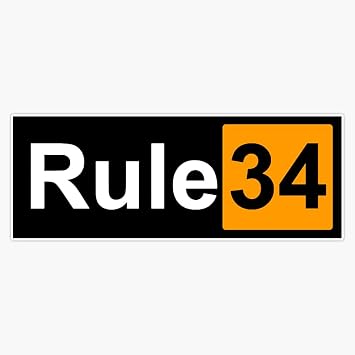 Rule 34 Sticker Bumper Sticker Vinyl Decal 5"