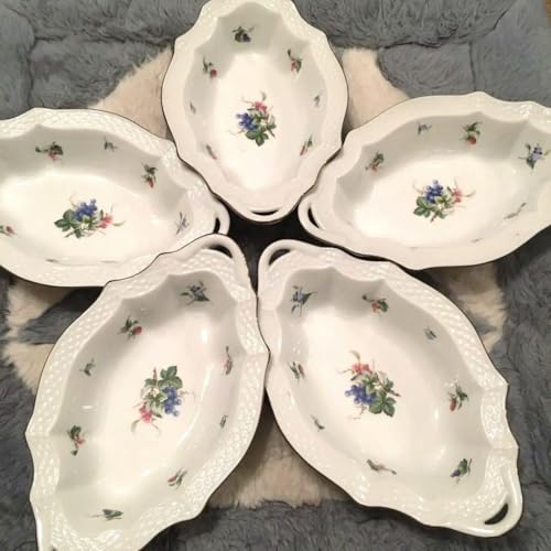 Tachiyoshi Richfield Richfield Deep Dish Au Gratin Plate, Set of 5, Floral