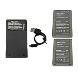 WELLSKY BLN-1 互換バッテリー 1550mAh 2個 + BCN-1 [ 超軽量 ] USB Type-C 急速 互換充電器 バッテリーチャージャー 1個 [3点セット] 純正品と同じよう使用可能 残量表示可能 オリンパス OM-D E-M5 / E-P5 / OM-D E-M1 / OM-D E-M5 Mark II/PEN F