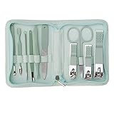  Manikure Pedikure Set 10 in 1 Edelstahl Professionelle Maniküre Pediküre Set Nagelknipser Schere Grooming Kit