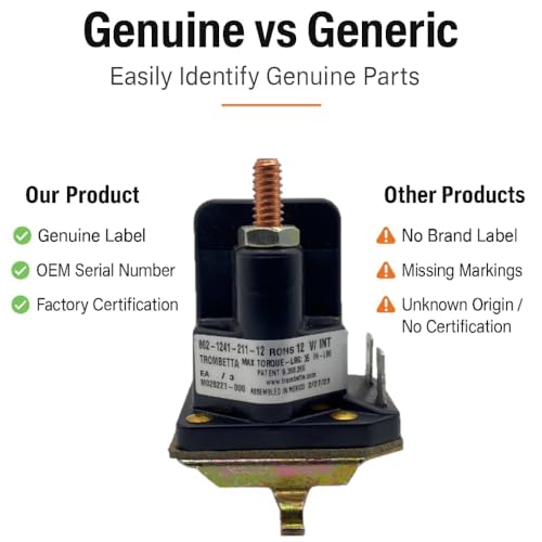 Craftsman Poulan Husqvarna Starter Solenoid - Genuine vs Generic