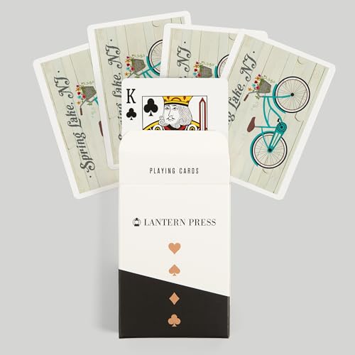 Baraja de naipes Lantern Press Poker 52 cartas adulto miniatura 6