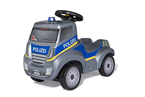 Ferbedo Polizei Rutscher (Babyrutscher mit Blaulicht + Sirene, Lenkrad mit Hupe, Polizei-Fahrzeug mit Kniemulde… – Bild 3