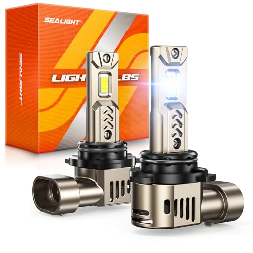 Image of SEALIGHT 9006 /HB4 Light Bulb, 45000LM Ultra-Brightness, Real 1:1 Halogen Size, 10-Year Extended Lifespan, 6500K White Illumination for Automotive 9006 /HB4 HeadLights, Plug and Play, Pack of 2