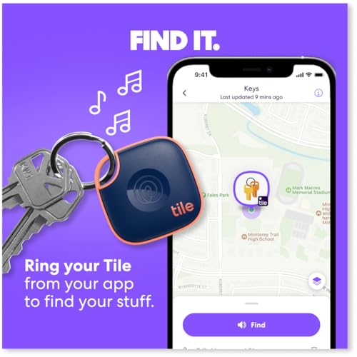 image for Tile by Life360 Mate - Bluetooth Tracker, Keys Finder and Item Locator