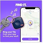 Tile by Life360 Mate - Bluetooth Tracker, Keys Finder and Item Locator for Keys, Bags and More. Phone Finder. Both iOS and Android Compatible. 1-Pack (Black) - Image 3