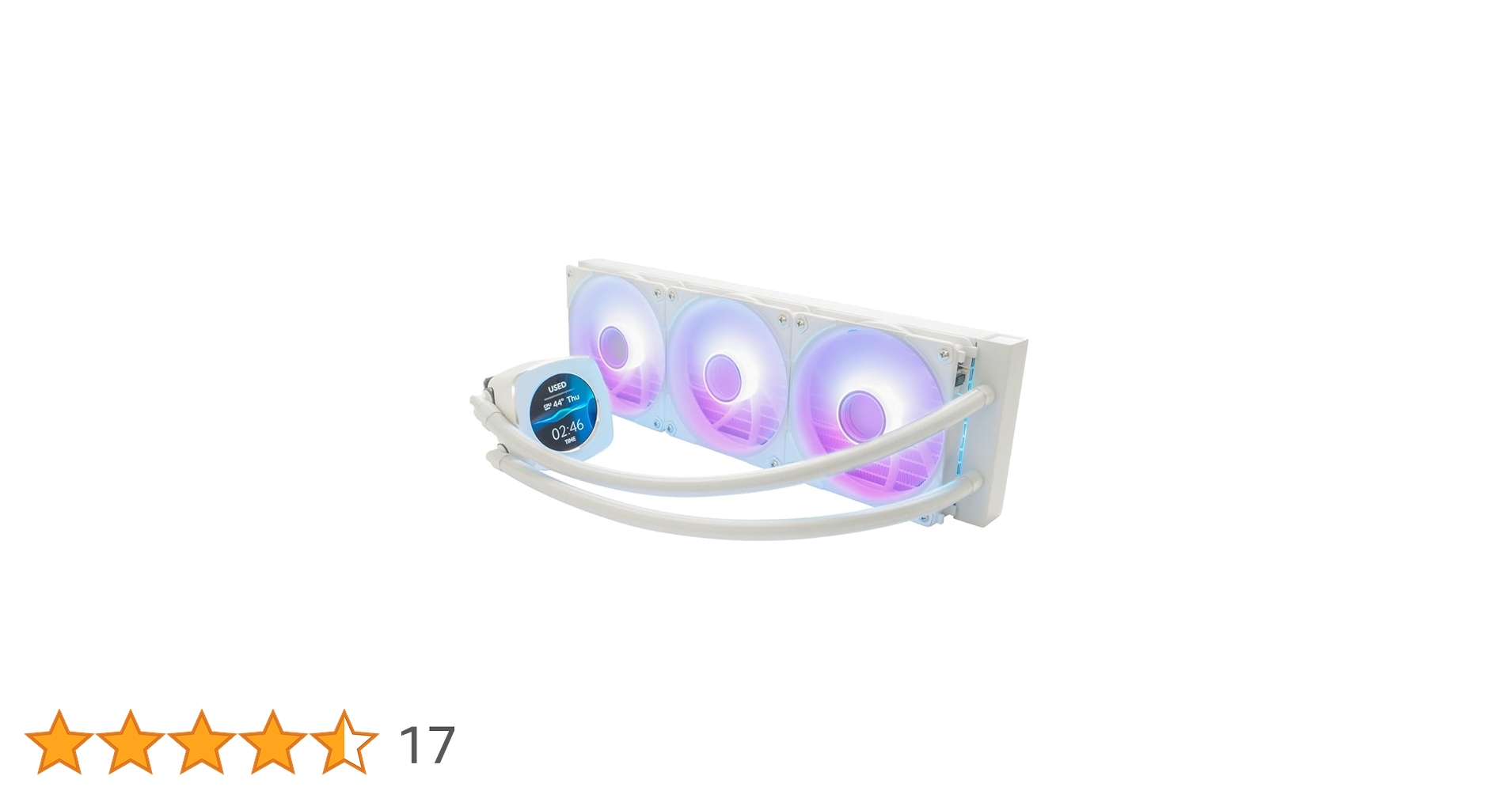 オウルテック 水冷CPUクーラー 120mm OWL-LCS240ARGB-WH Owltech CPUクーラー 水冷 360 120mm×3 ARGB 大型 フルカラーLCD
