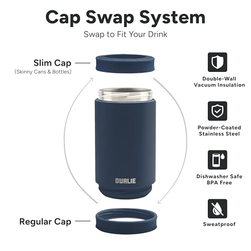 DUALIE 3 in 1 Insulated Can Cooler - Universal Size for 12 oz Cans, Slim Cans, and Bottles - 10+ Colors Available by DUALIE - Image 4