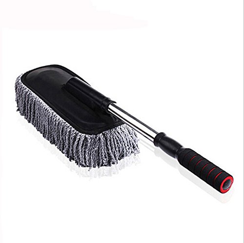 VRT Microfiber Telescopic Duster for Dry/Wet Cleaning for use in Car/Home/Office (Blue)