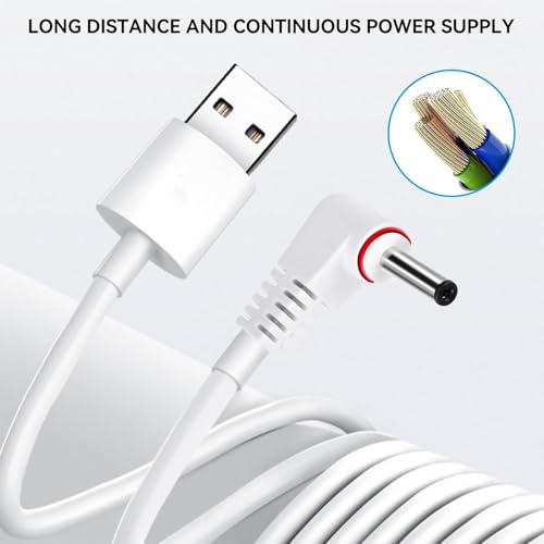 Cable de carga para Ring y adaptador de corriente para vigilar el jardín 6