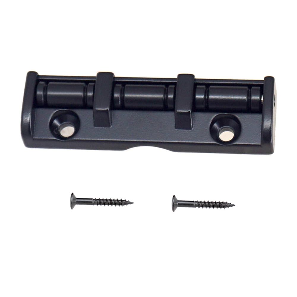 Btuty 6 String Guitar Roller Nut 43mm Guitar Roller Nut 3 Saddles with Screws for Folk Acoustic Electric Guitar Roller Saddle Bridge Easy Installation Zinc Alloy Iron Roller Nut Guitar Accessories